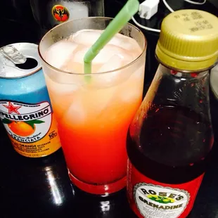 Tequila Sunrise...but Aranciata instead of OJ and Rum...$4.99 a six at R. Field!! Aloha