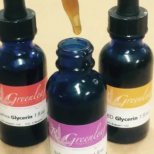 Glycerin Tincture in Indica, CBD, and Sativa
