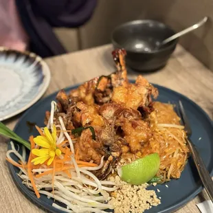 Pad Thai Crispy Tiger Prawns