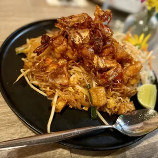 Pad Thai Crispy Tiger Prawns