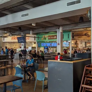 Taco stand and bibimbap stand