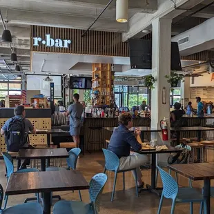 Bar area and taco stand