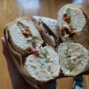 Ray&apos;s Special Bagel (Vegan) $2.95 - 4.5 stars. Delicious! Excellent hummus, fresh ingredients, fantastic deal. Wed lunch 2018-02-28