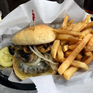 Continental Burger with Fries