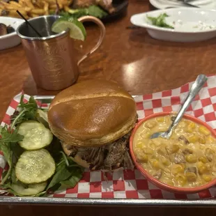 Pulled pork sandwich