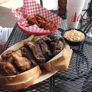 Wings, Ribs, and Burnt Ends Platter