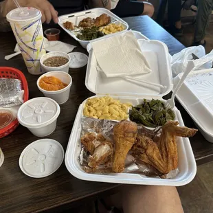 Fried Chicken Dinner (3 sides) and Kool Aid!