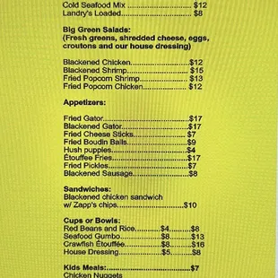 NEW DEIVE THRU MENU