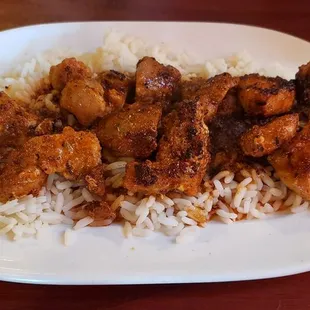 Blackened alligator. A great appetizer!