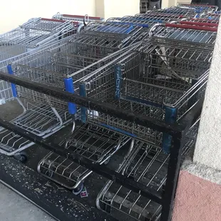 Old school metal carts