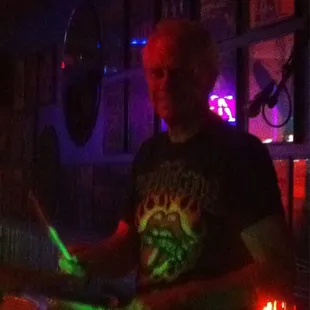 Captain Londagin on drums!