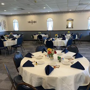 Tables were set up beautifully!