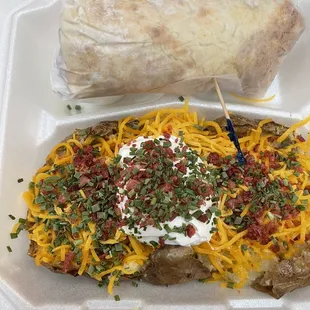 Original Baked Potato and Junior Sandwich Meal