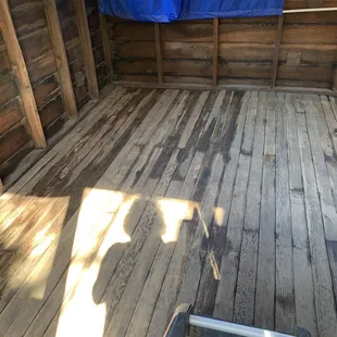 Working on a cabin