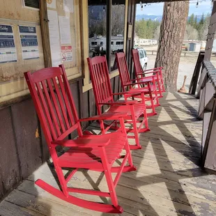 Front porch of the Ranch Owners' Association office.