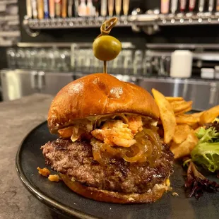 Martini Burger with Lobster