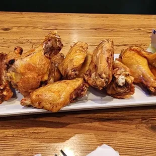  chicken wings and carrots