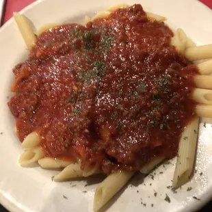 Bolognese penne pasta