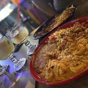 Camarones a la Crema (w/ chipotle added)