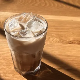White mocha with oat