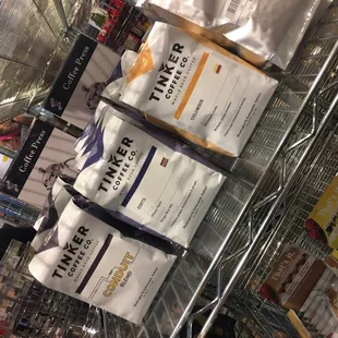 Local Tinker Coffee is good for the bloodstream! Kenya bean is a favorite