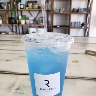 Blue Spirulina Lemonade