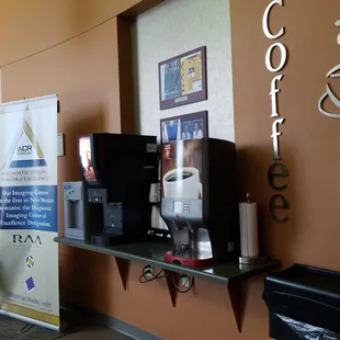 Beverage area makes no fun visits more pleasant.