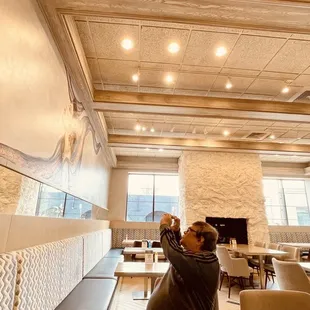  view of the dining area