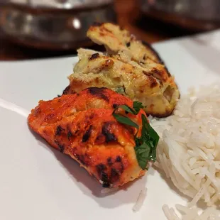 a close up of a plate of food