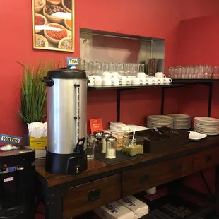 complimentary chai tea - very good
