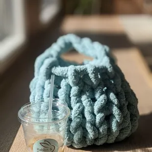 warm and cozy feeling with iced latte