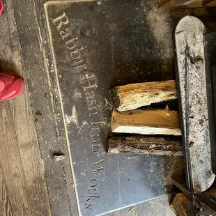 a pair of red shoes and a pair of scissors