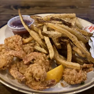 Shrimp and fries