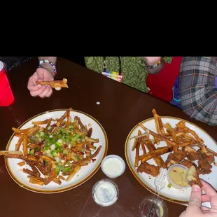 Chicken chunks and loaded fries