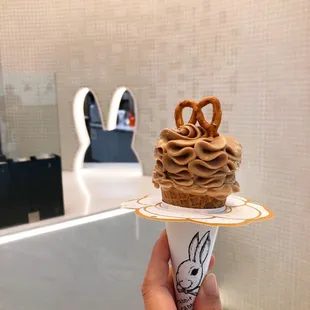 Tie guan yin milk tea soft serve