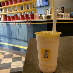 Strawberry Buckwheat Milk Tea