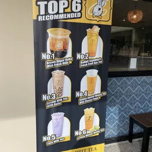 Top 6 drinks!