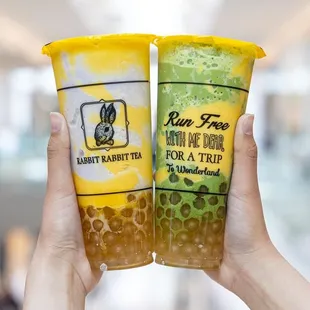 Taro and Matcha Smoothie