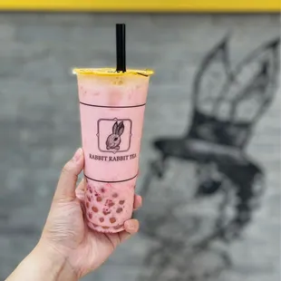 D. Strawberry Buckwheat Milk Tea