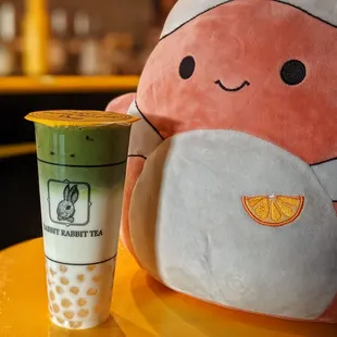 Matcha milk tea :D