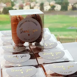 a cup of coffee with thank you written on them