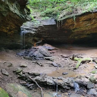 Waterfall at Frankfort Mineral Springs trail