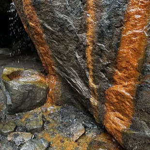 Spring water filled with iron