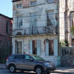 You would never think that this dilapidated house is such a sought after event venue.