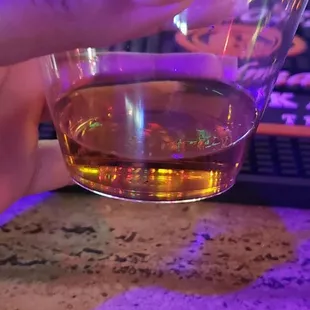 Shot of Crown Royal Peach