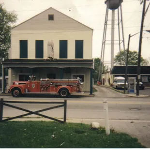 Firemen&apos;s Raceway Pub and our Fire truck.