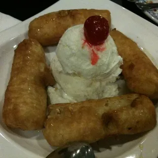 Fried Banana w/ Vanilla Ice Cream