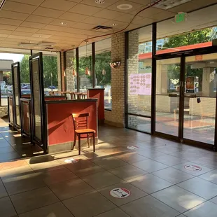 Interior view-looking toward Bellevue Way Covid era, July 2020.