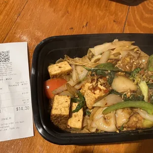 Actually very good and affordable and $14.30 worth of Pad Kee Mao...drunken noodles.  I&apos;m a fan.  Good takeaway.