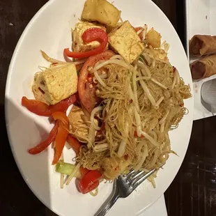 Singapore Noodle with soft tofu